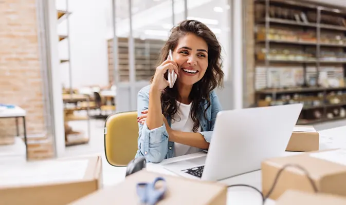 business owner chatting with Business Tax Relief